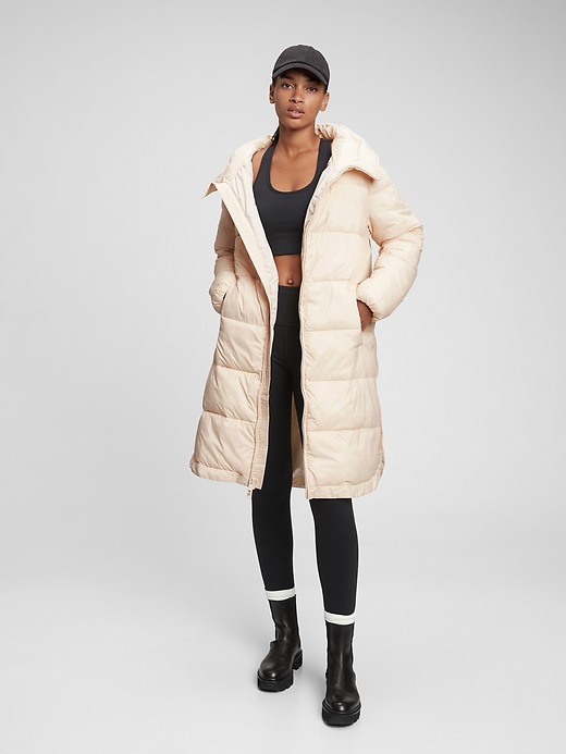 long light puffer coat
