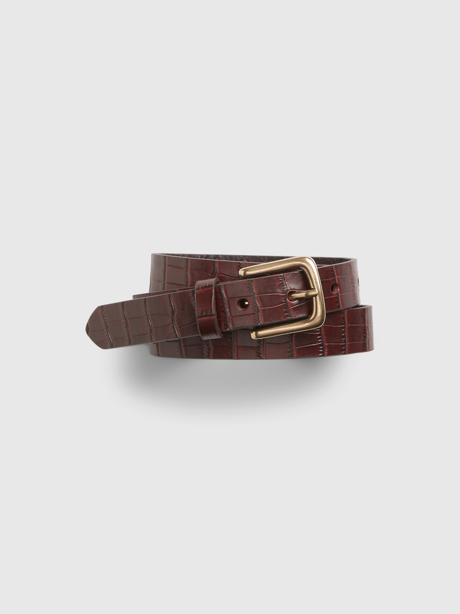 Crocodile Leather Belt