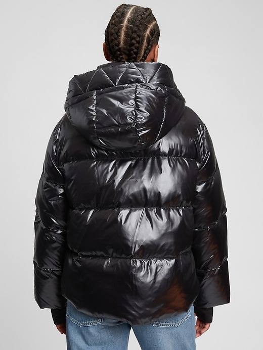 Image number 2 showing, 100% Recycled Polyester Relaxed Heavyweight Cropped Puffer Jacket