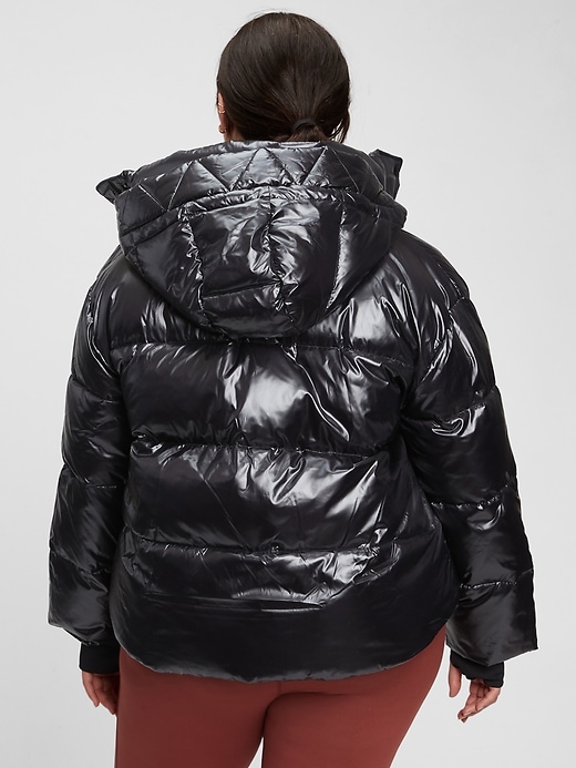 Image number 7 showing, 100% Recycled Polyester Relaxed Heavyweight Cropped Puffer Jacket