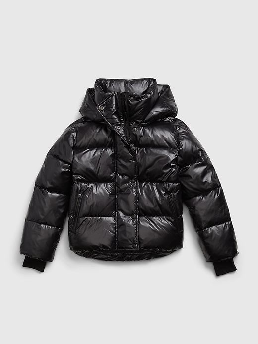 Image number 8 showing, 100% Recycled Polyester Relaxed Heavyweight Cropped Puffer Jacket