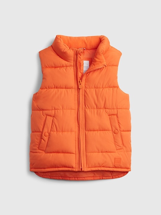 Vintage 2000s Gap Sleeveless Fleece Vest Jacket Orange Size