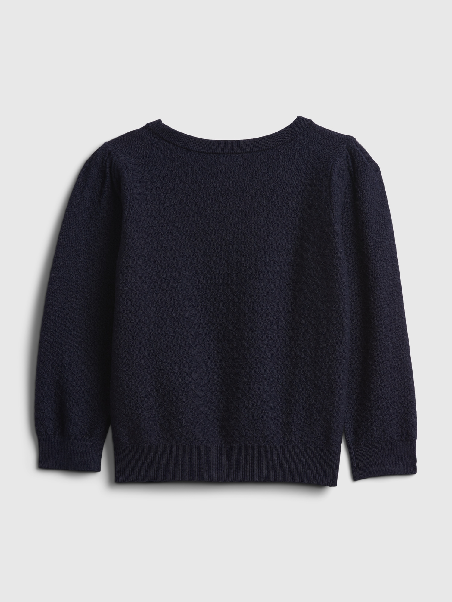 Toddler Pleated Sleeve Crewneck Sweater | Gap