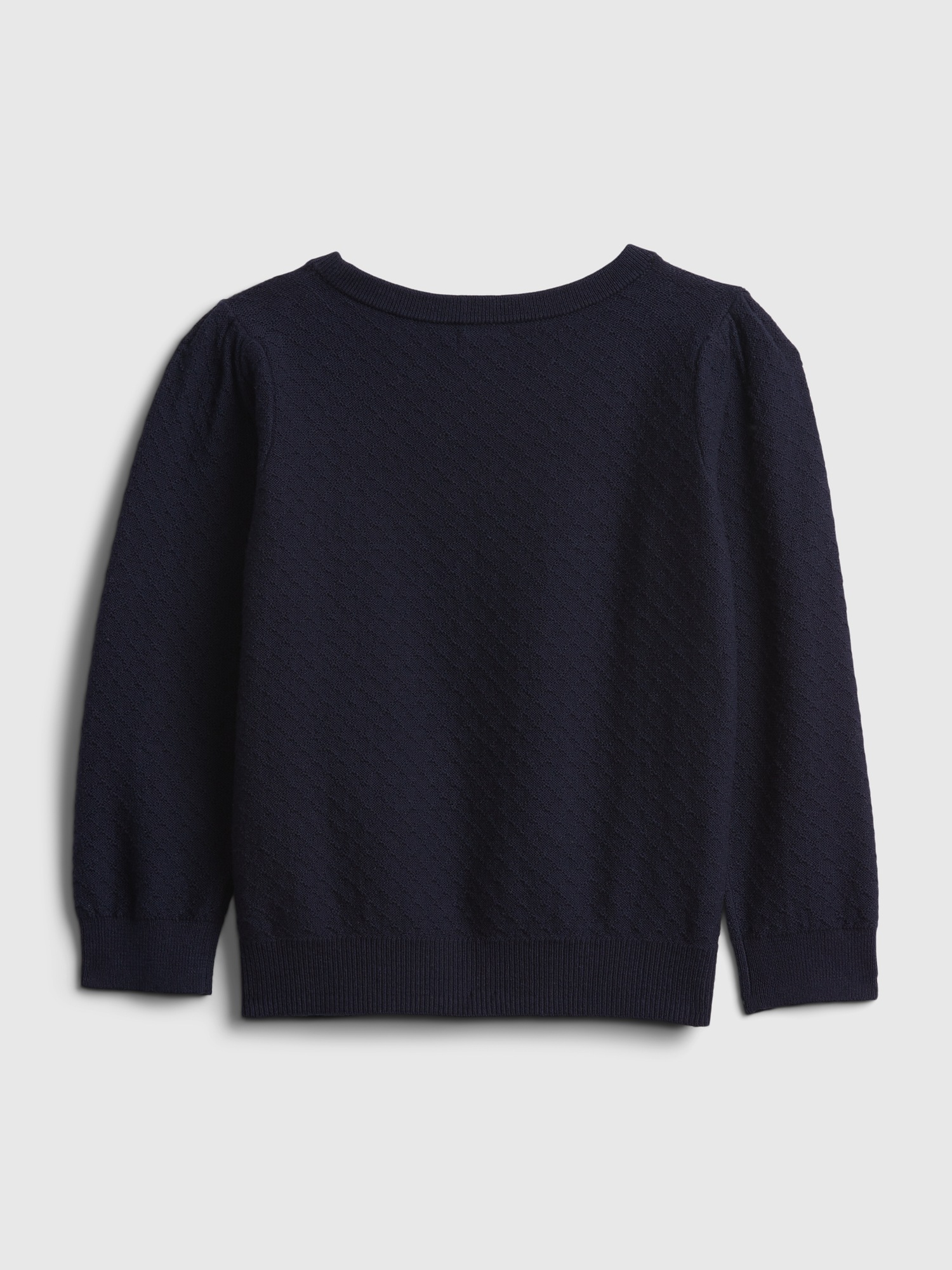 Toddler Pleated Sleeve Crewneck Sweater Gap