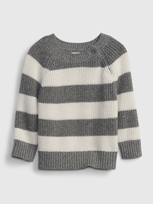 Image number 1 showing, Baby Rib Button Sweater