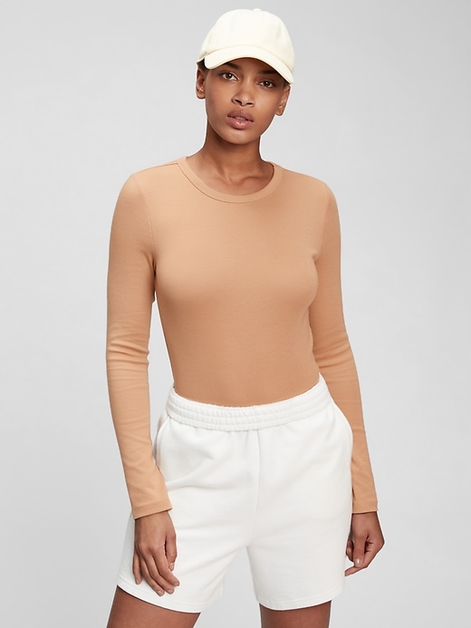1 of 8 showing, with the color brannan brown of product Modern Bodysuit