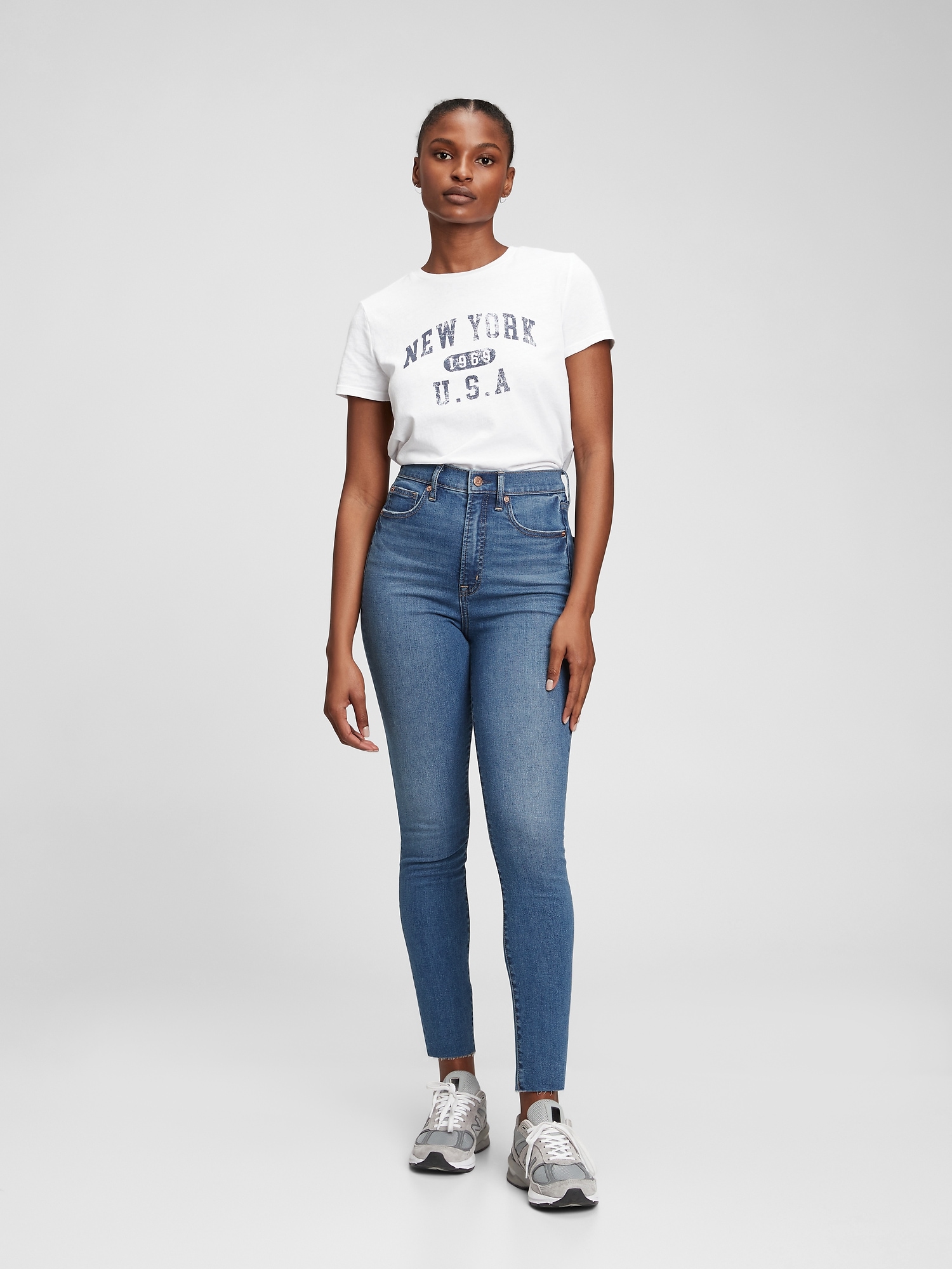 Gap Sky High Rise True Skinny Jeans