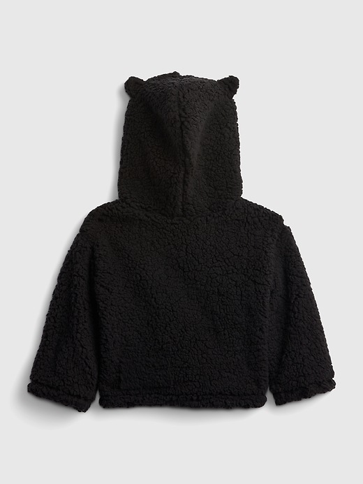 View large product image 2 of 3. Toddler Sherpa Cat Hoodie