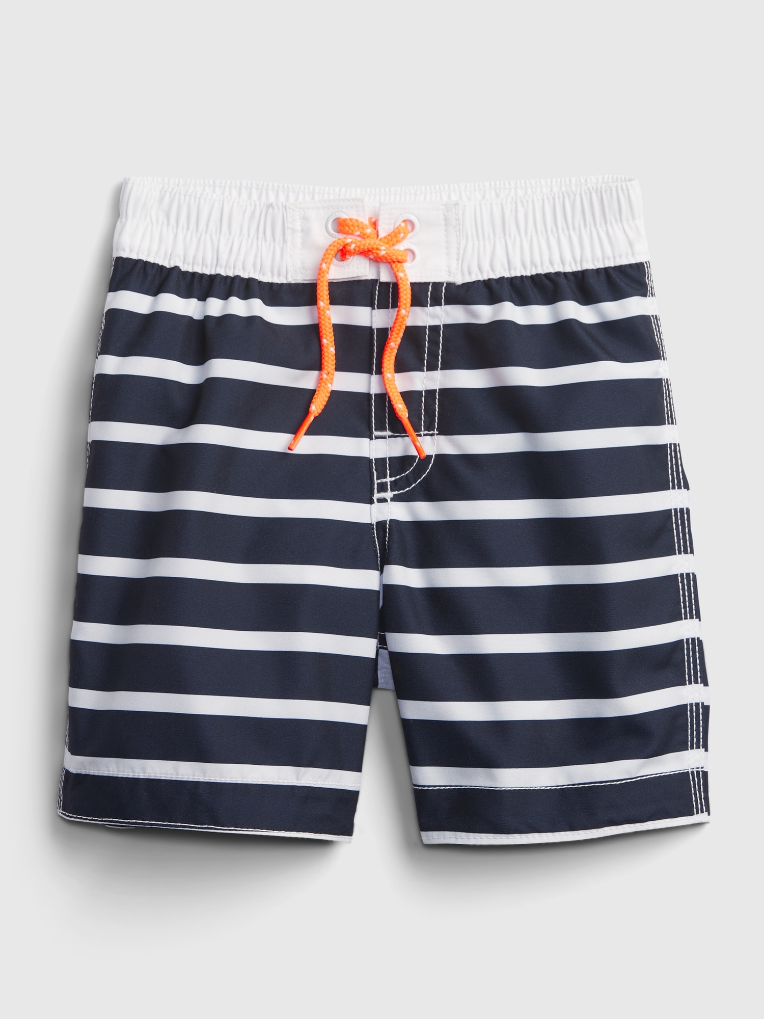 Toddler Recycled Breton Stripe Swim Trunks