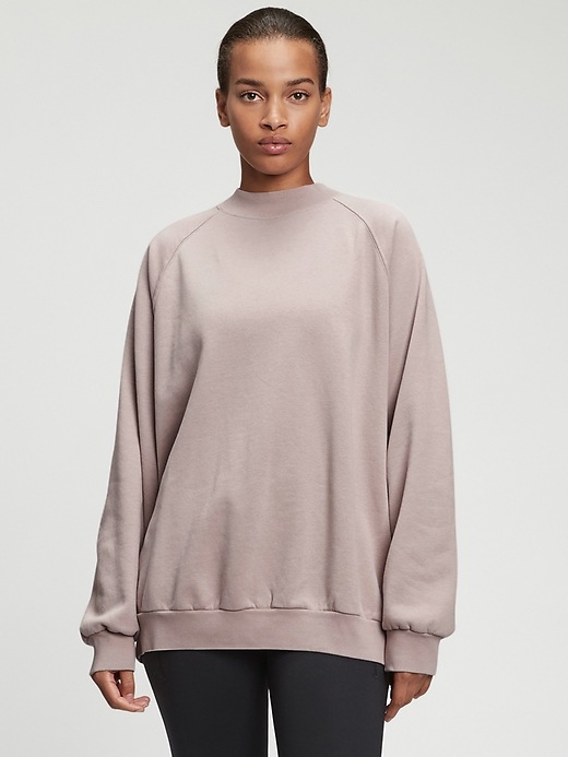 Image number 3 showing, Vintage Soft Mockneck Oversized Sweatshirt