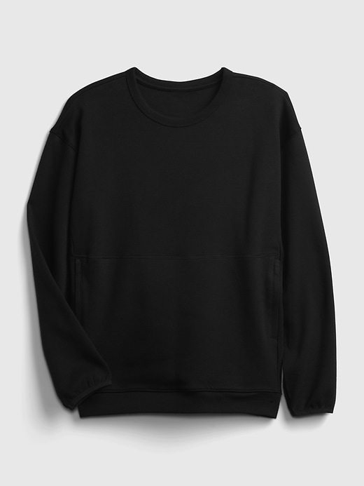 2 of 8 showing, with the color true black of product Teen Fit Tech Crewneck Sweatshirt