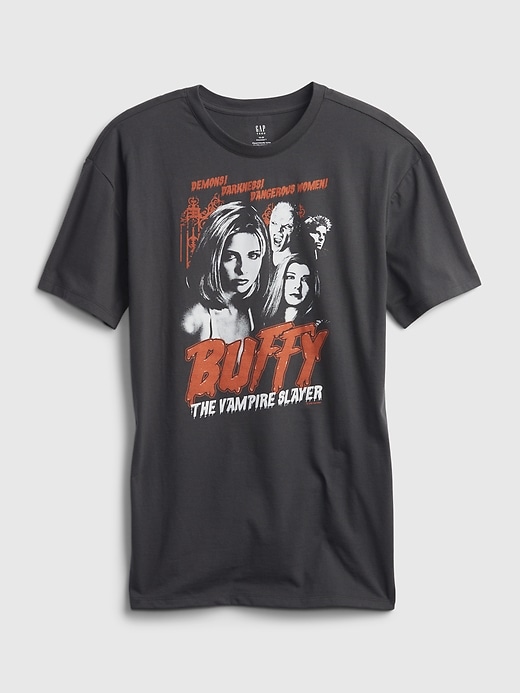 2 of 8 showing, with the color buffy the vampire slayer soft black of product Teen Graphic T-Shirt