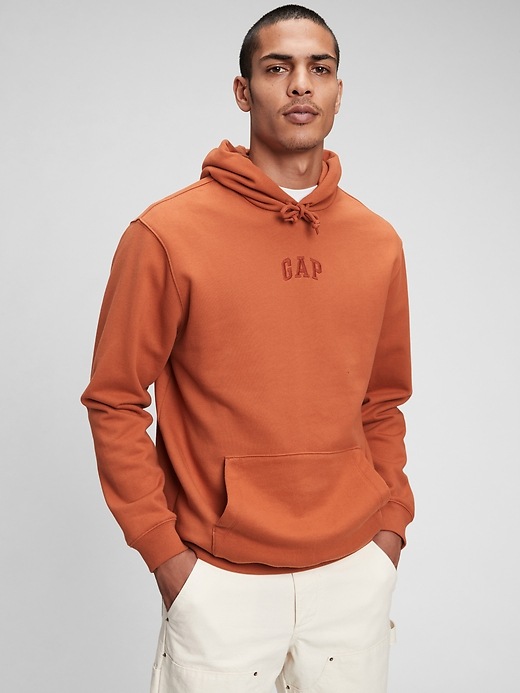 2 of 8 showing, with the color rusty orange of product The Gen Good Hoodie
