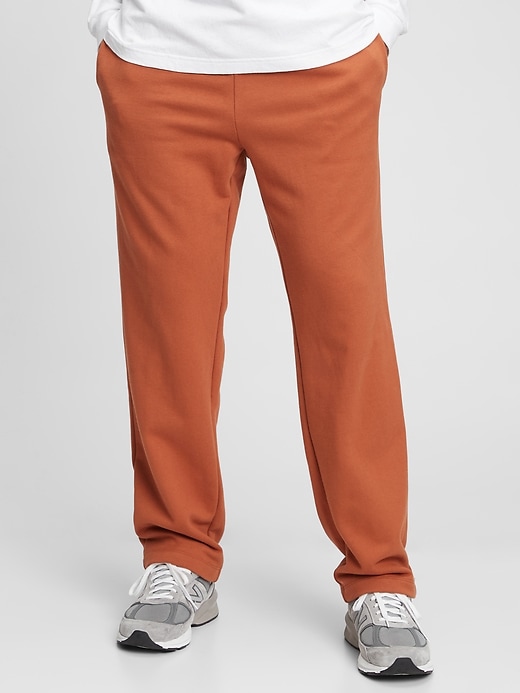 2 of 8 showing, with the color rusty orange of product The Gen Good Fleece Pants