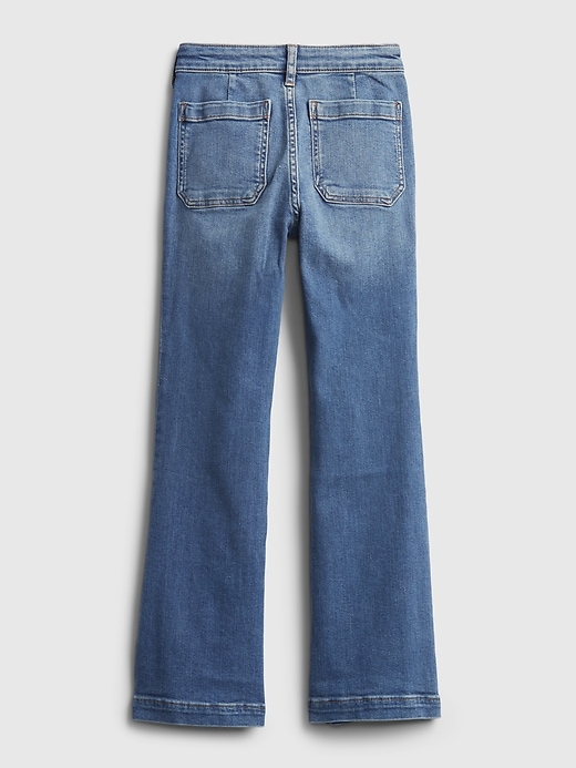 Image number 3 showing, Kids High Rise Flare Jeans with Washwell ™