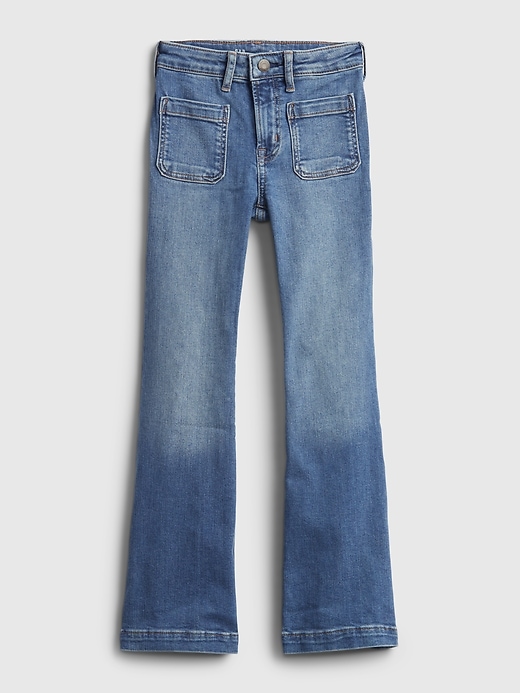 Image number 1 showing, Kids High Rise Flare Jeans with Washwell ™