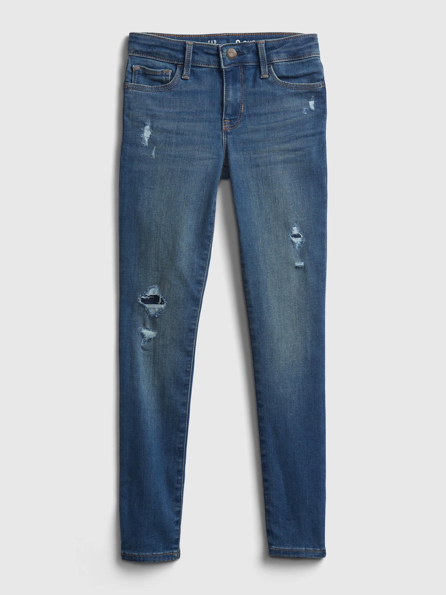 Kids Super Skinny Destructed Jeans with Washwell™ | Gap
