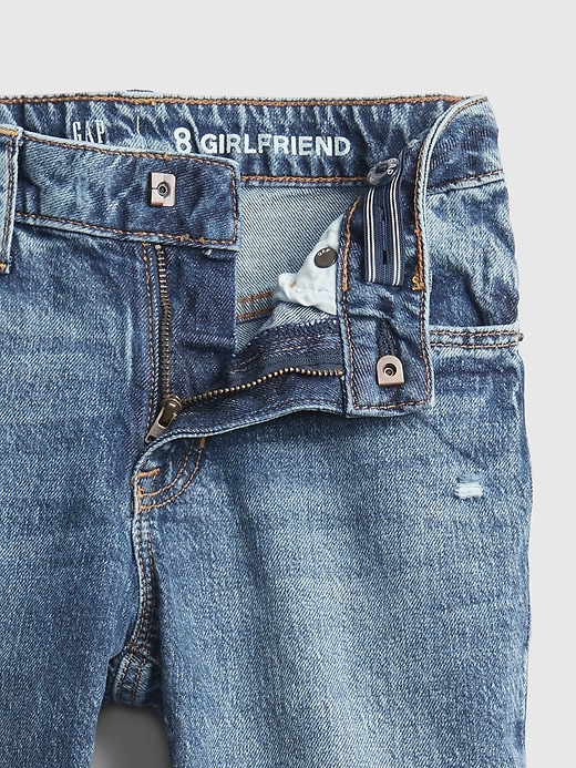 Image number 4 showing, Kids Mid Rise Girlfriend Jeans