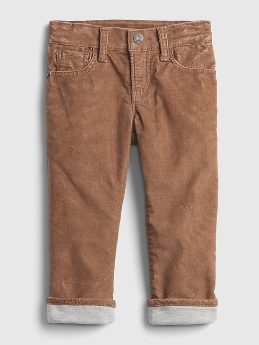 Image number 1 showing, Toddler Lined Corduroy Pants