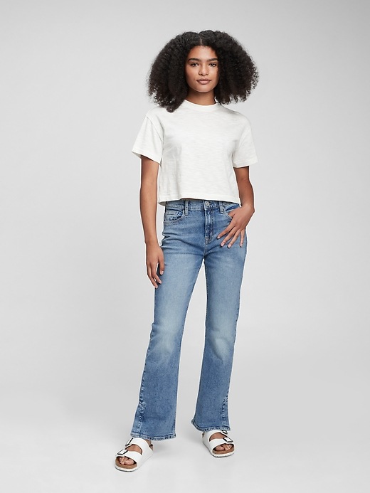 Image number 1 showing, Teen High Rise Vintage Boot-Leg Jeans with Washwell&#153