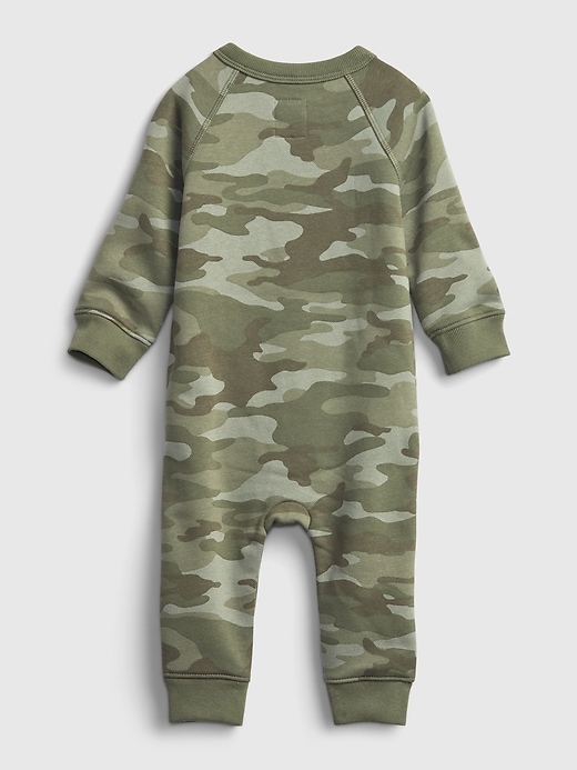 2 of 8 showing, with the color desert cactus of product Baby Camo Pocket One-Piece