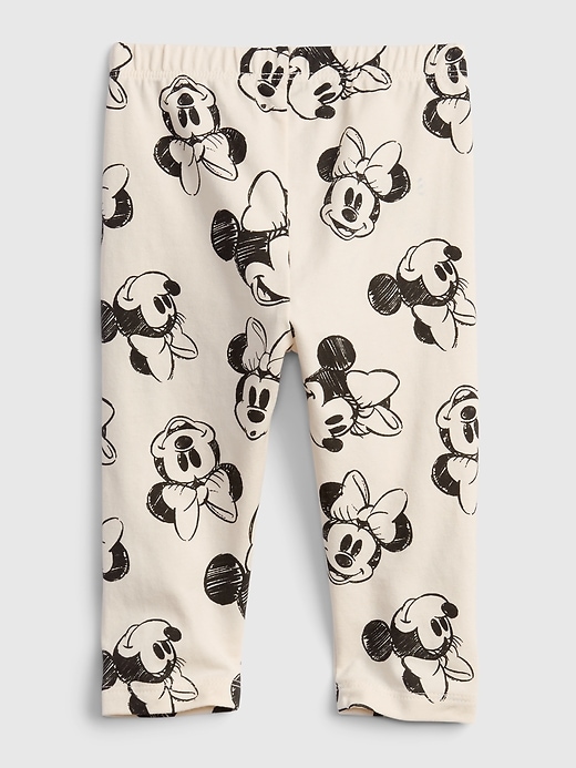 2 of 8 showing, with the color ivory frost of product babyGap &#124 Disney Minnie Mouse Organic Cotton Mix and Match Leggings