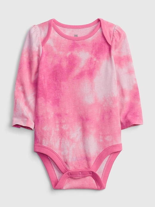 Image number 1 showing, Baby 100% Organic Cotton Tie-Dye Mix and Match Bodysuit