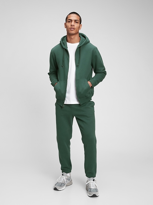 1 of 8 showing, with the color campus green of product Vintage Soft Hoodie