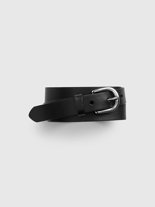 1 of 8 showing, with the color black leather of product Basic Harness Belt