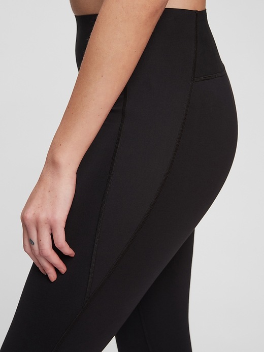 Image number 3 showing, GapFit High Rise Power Compression Recycled 7/8 Leggings