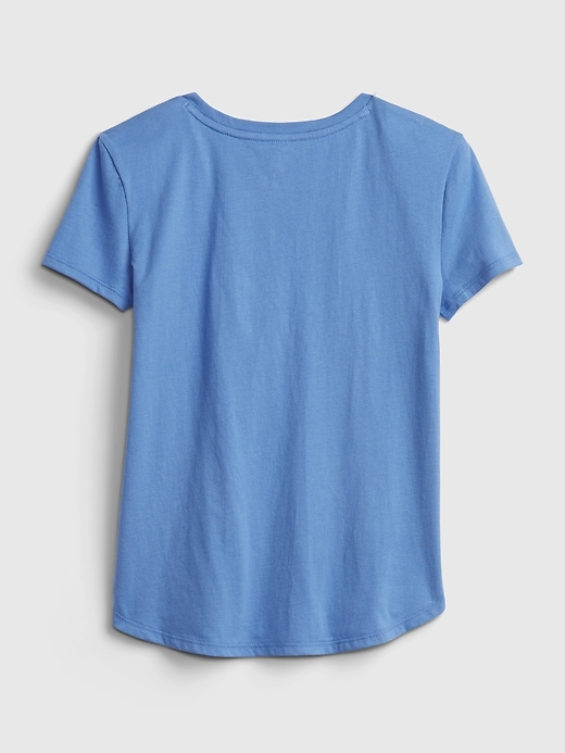 2 of 8 showing, with the color blue star of product Kids Interactive Graphic T-Shirt