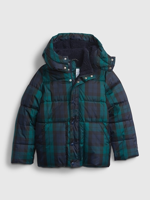 Image number 5 showing, Kids Plaid Puffer Jacket