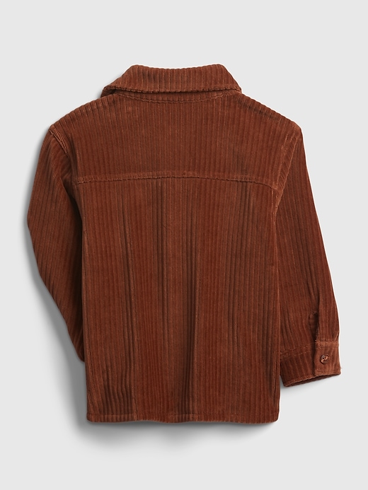 2 of 8 showing, with the color copper beech brown of product Toddler Corduroy Shirt