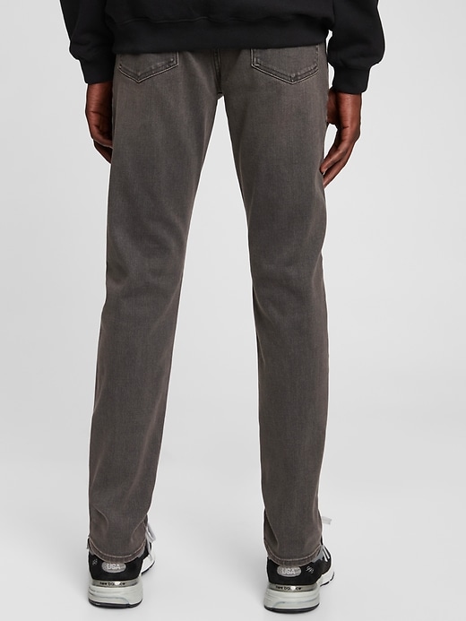 2 of 8 showing, with the color washed gray of product Soft Wear Slim Jeans with Washwell