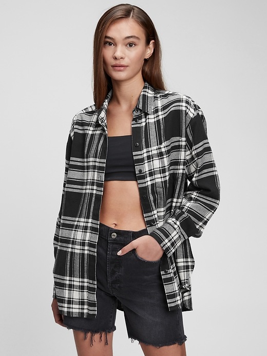 Image number 1 showing, Oversized Flannel Shirt
