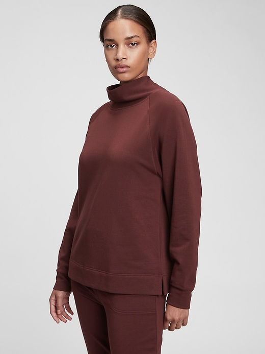 View large product image 1 of 1. Cloud Light Terry Funnel-Neck Sweatshirt