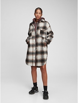 Oversized Plaid Shirt Jacket | Gap