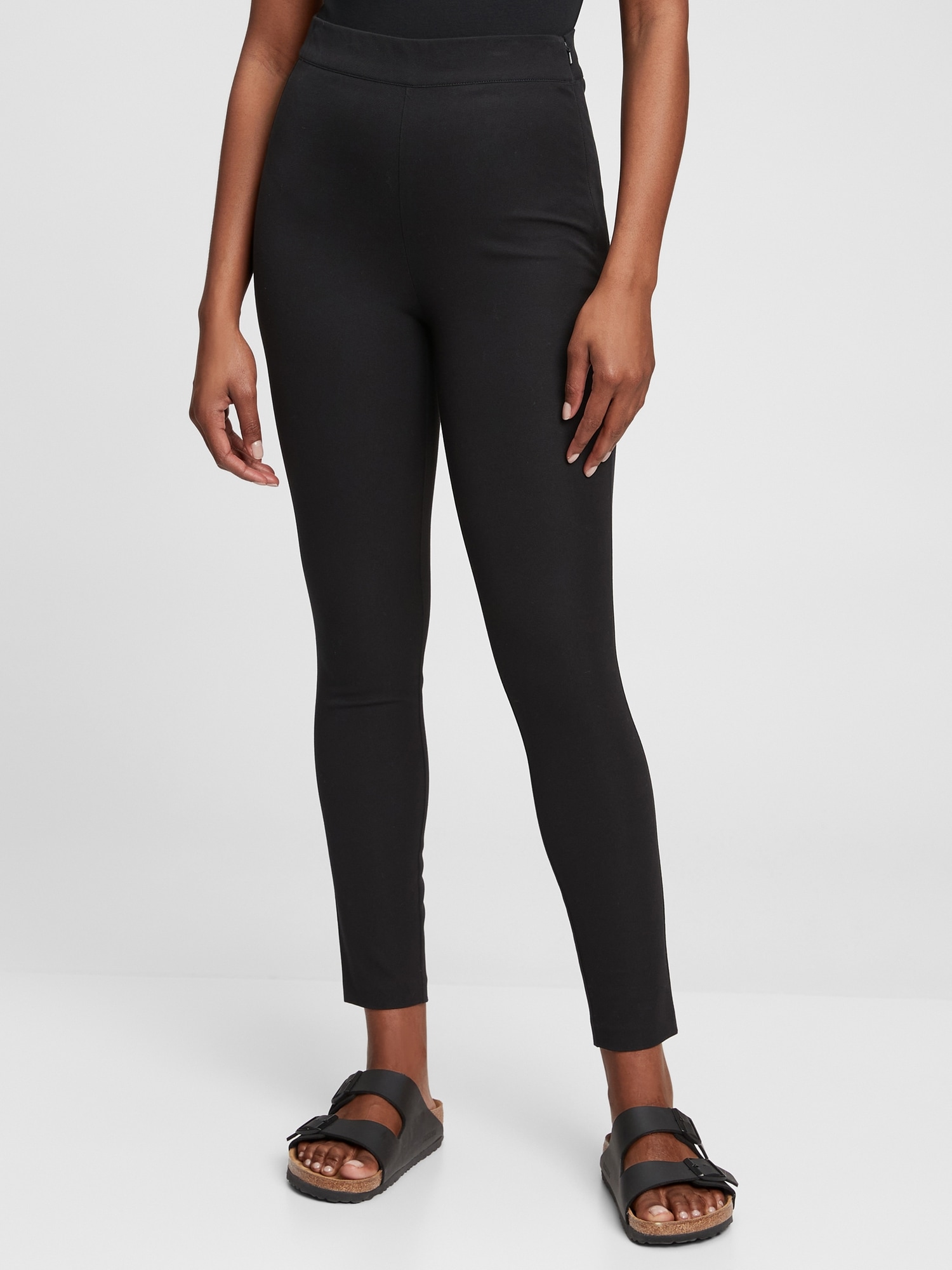 Gap High Rise Bi-stretch Leggings In Black