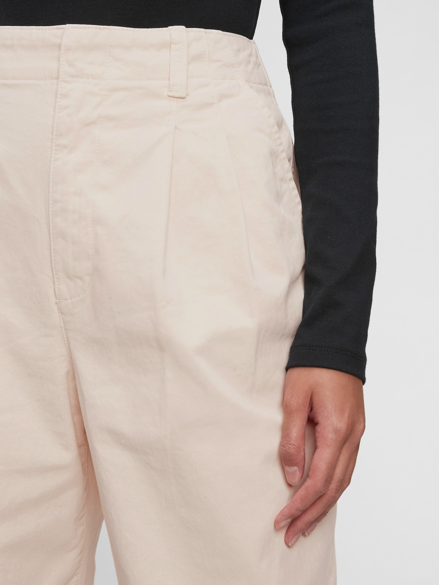 high rise khakis