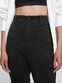 High Rise Carpenter Straight Leg Pants 