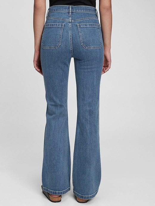 Image number 2 showing, '70s Flare Jeans with Washwell