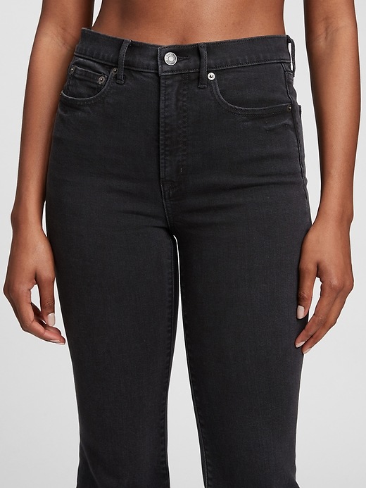 gap 70s flare high rise