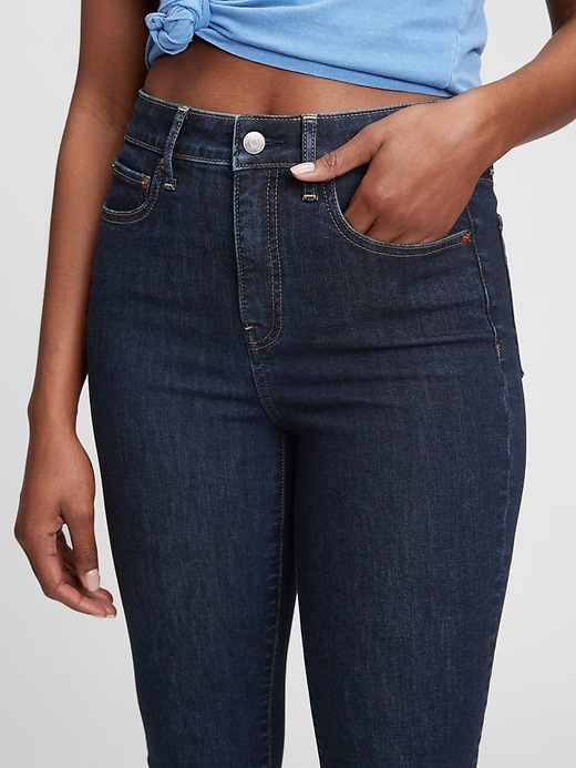 Image number 3 showing, High Rise Straight Leg Jeans with Washwell