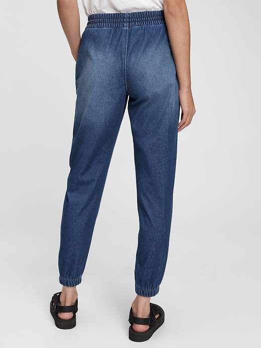 Image number 2 showing, High Rise Denim Joggers