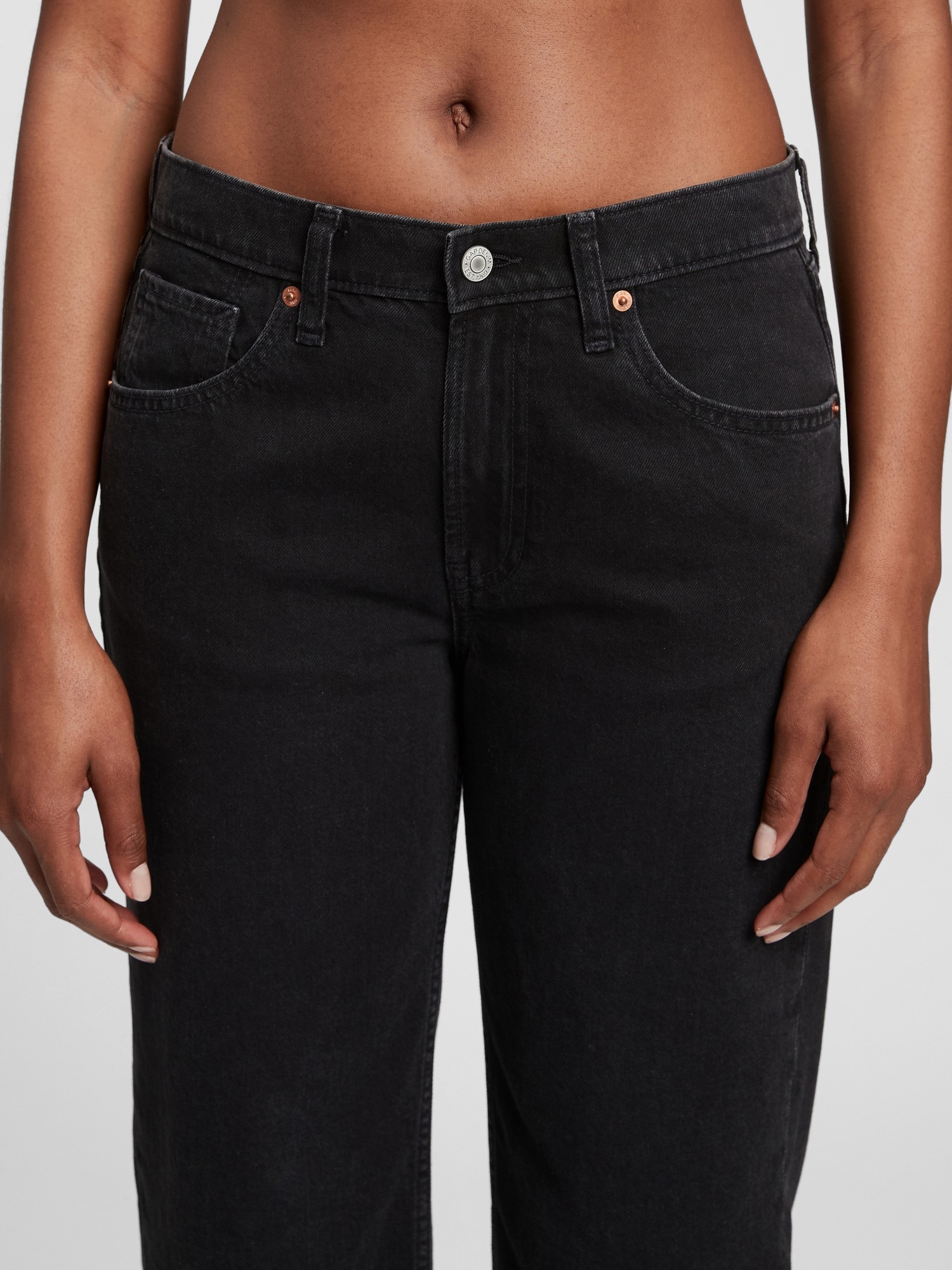 Mid Rise '90s Loose Jeans with Washwell 