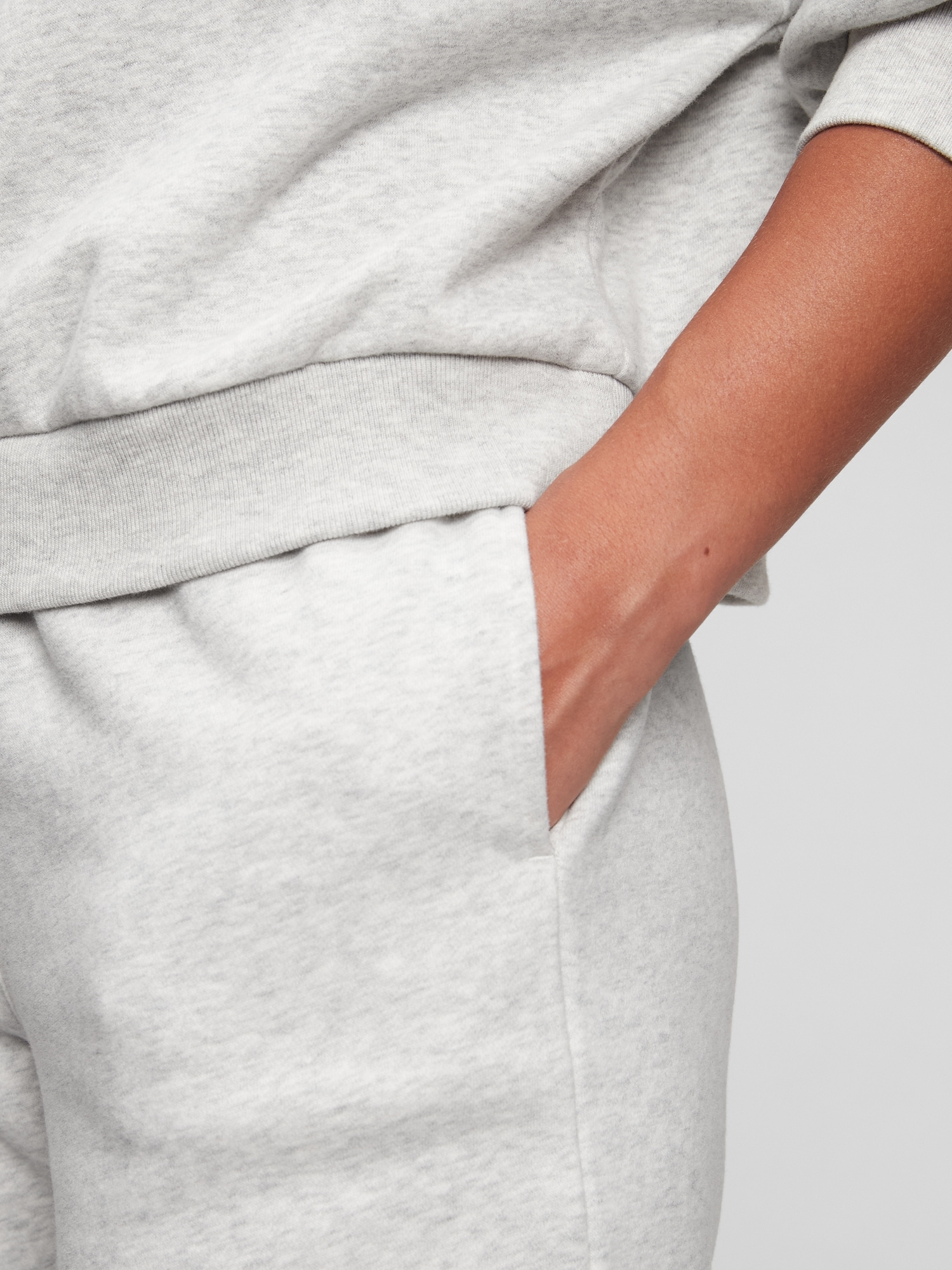 fleece high rise joggers