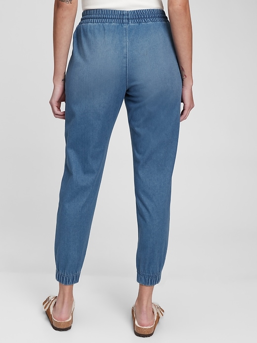 Image number 2 showing, High Rise Denim Joggers
