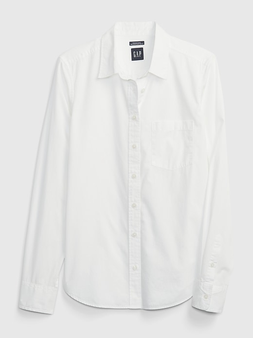 Gap white button on sale down