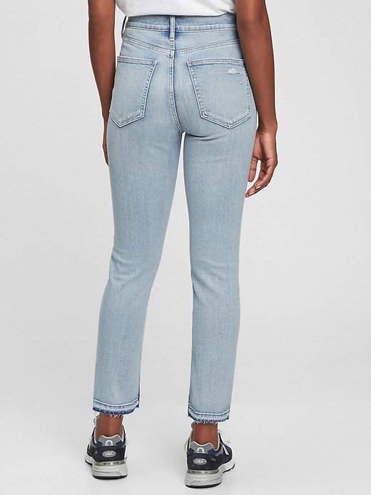 Image number 2 showing, High Rise Vintage Slim Jeans with Washwell