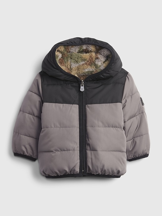 1 of 8 showing, with the color new shadow gray of product Baby ColdControl Max Reversible Jacket